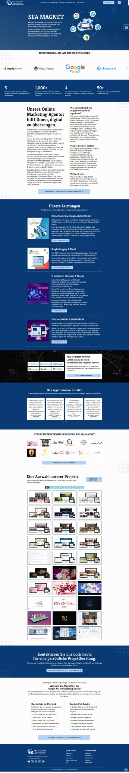 digital service website design