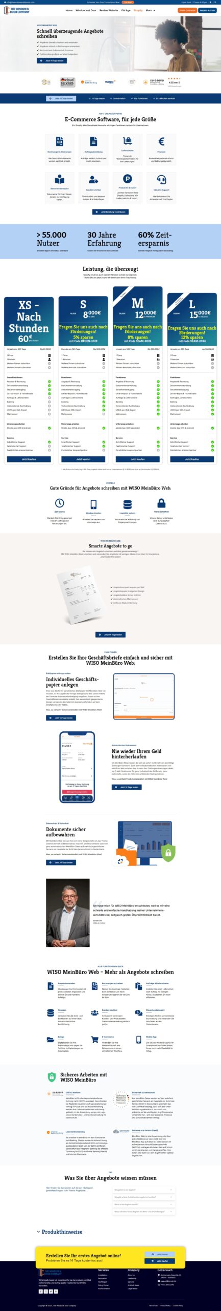 shopify web design service markeing landing page